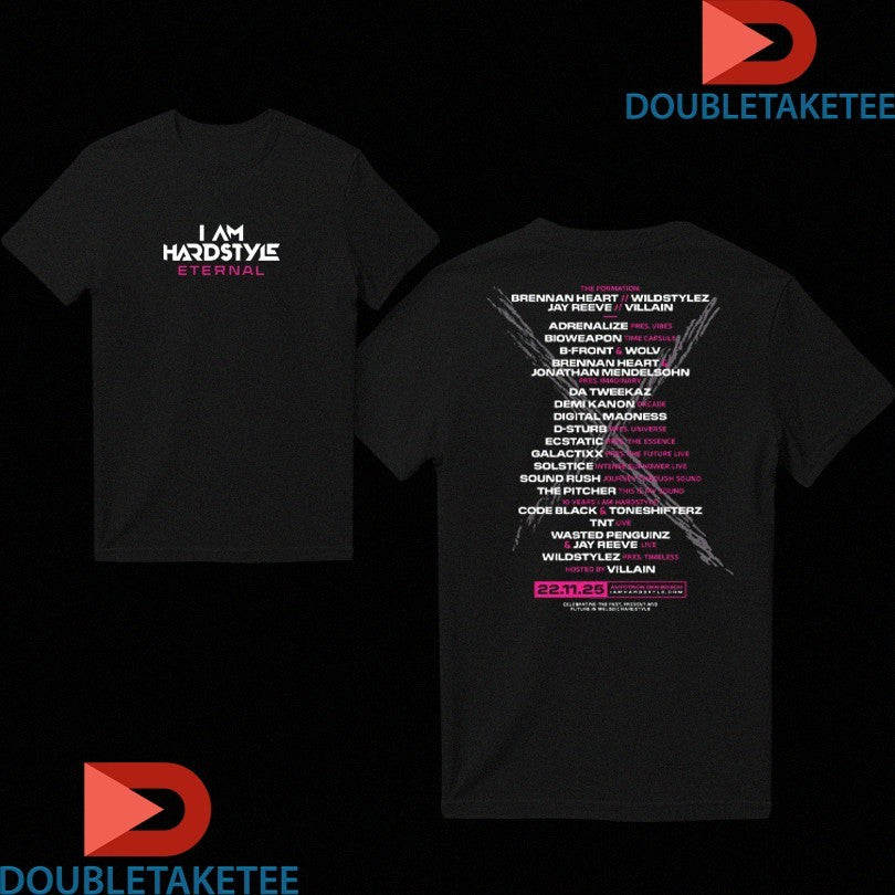 Official I Am Hardstyle Eternal 2025 Lineup Shirts Unisex , , , Long Sleeve Tee