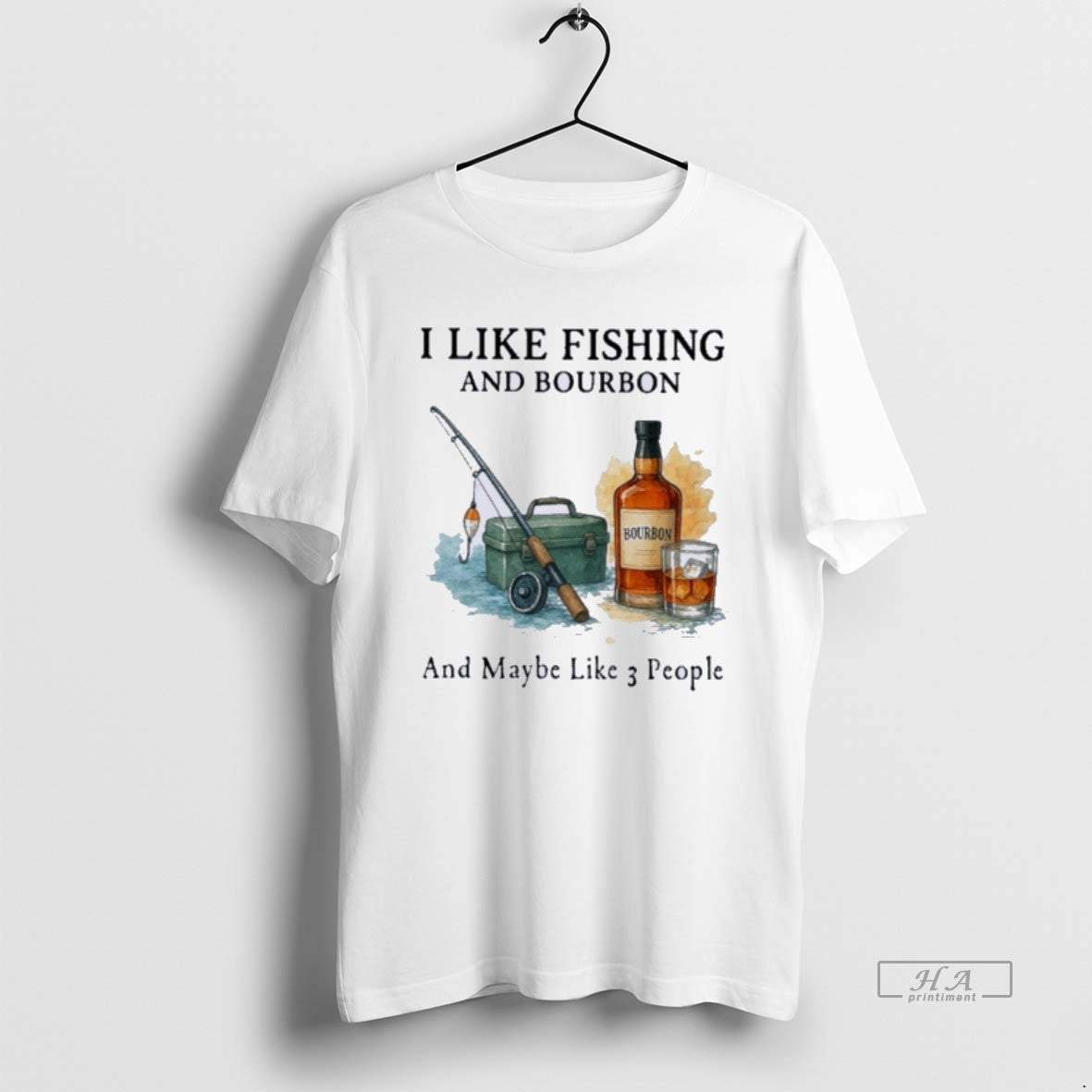 Official I Like Fishing And Bourbon And Maybe Like 3 People