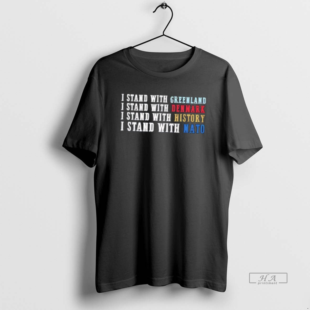 Official I Stand With Greenland Denmark History Nato Tee