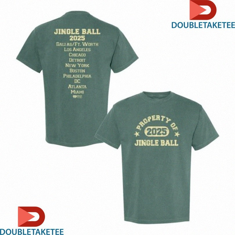 Official Iheart Property Of Jingle Ball 2025 Shirts Unisex , , , Long Sleeve Tee