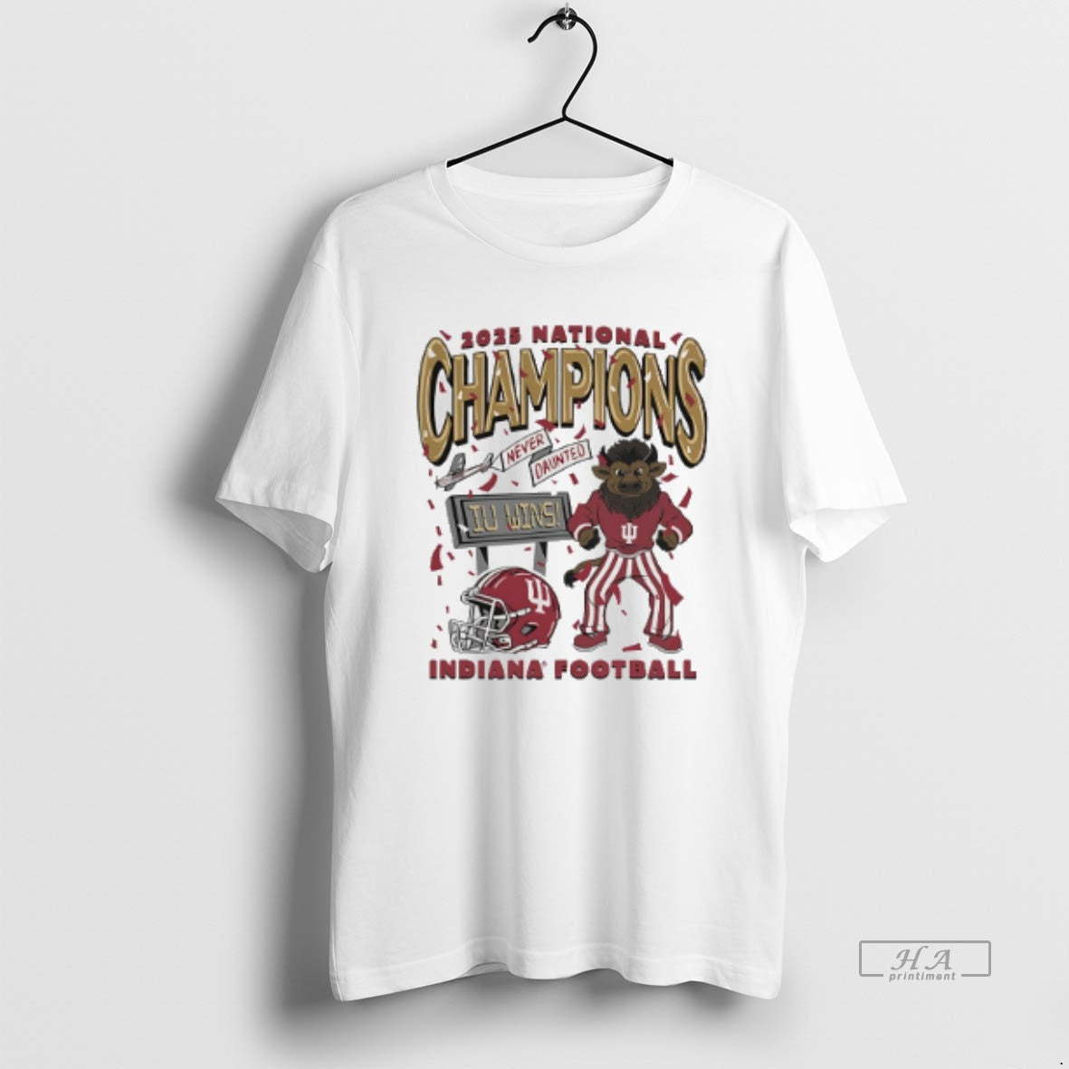 Official Indiana Football 2025 National Champions Hoosier The Bison