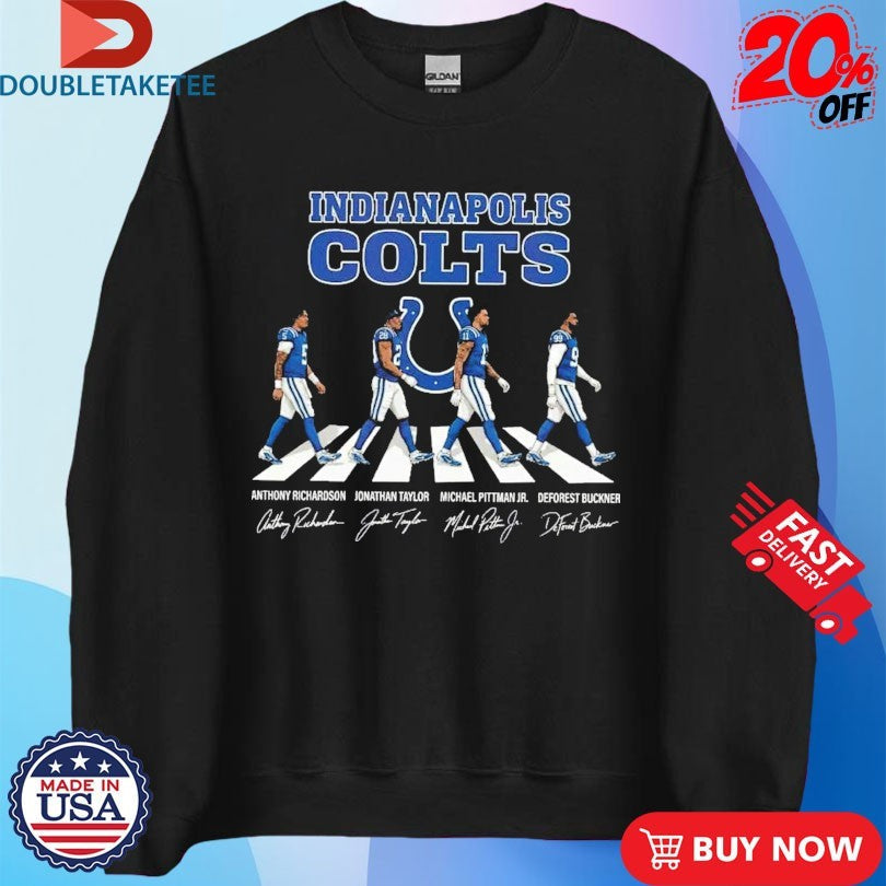 Official Indianapolis Colts Anthony Richardson Jonathan Taylor And Michael Pittman Jr DeForest Abbey Road Shirts