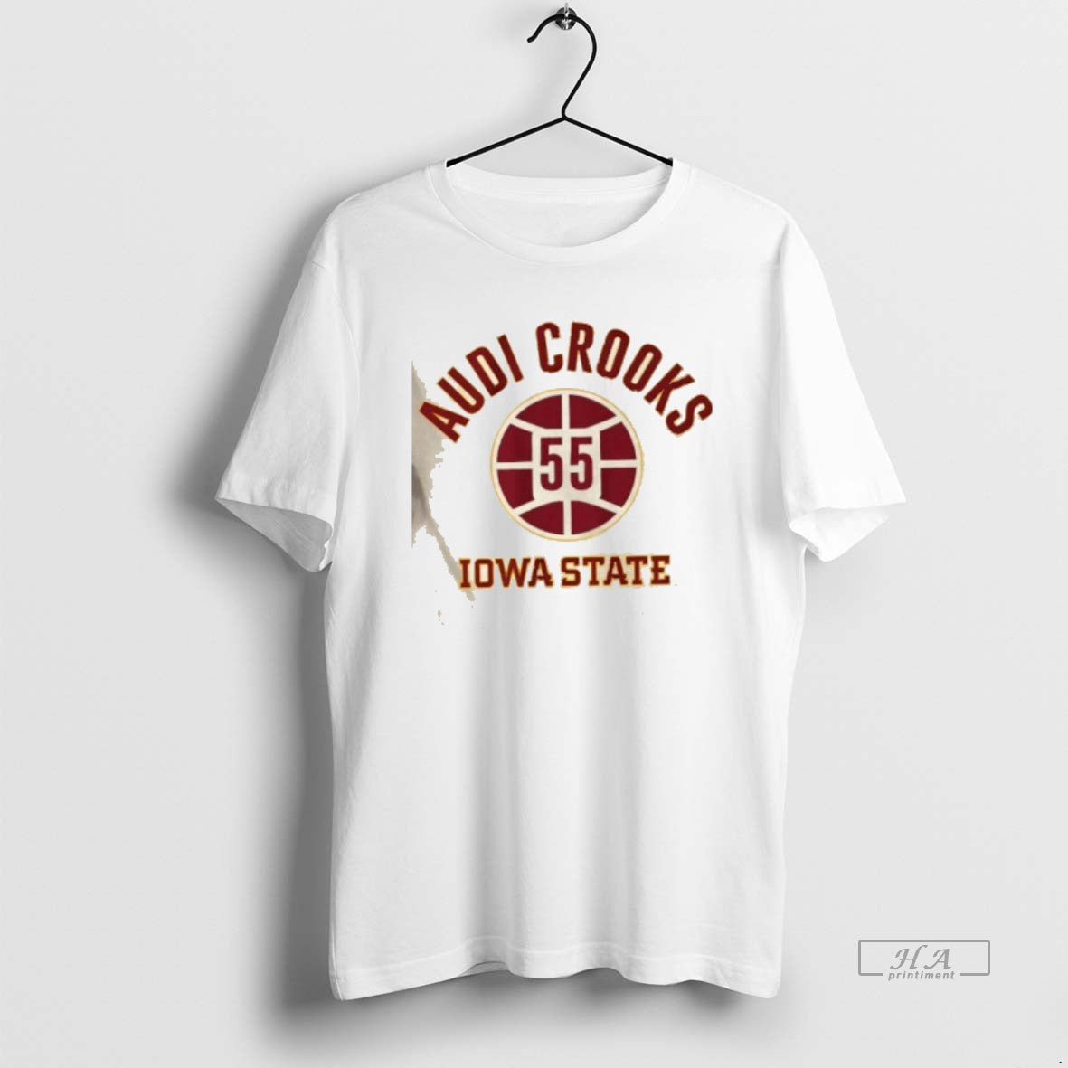 Official Iowa State Wbb Audi Crooks Name Number Ball 55