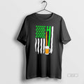 Official Irish American Beer Flag St Patricks Day Tee