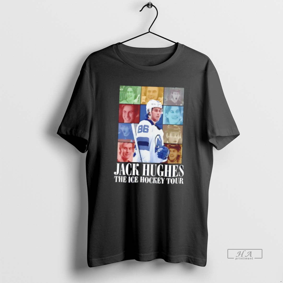 Official Jack Hughes Ice Hockey Tour Tee