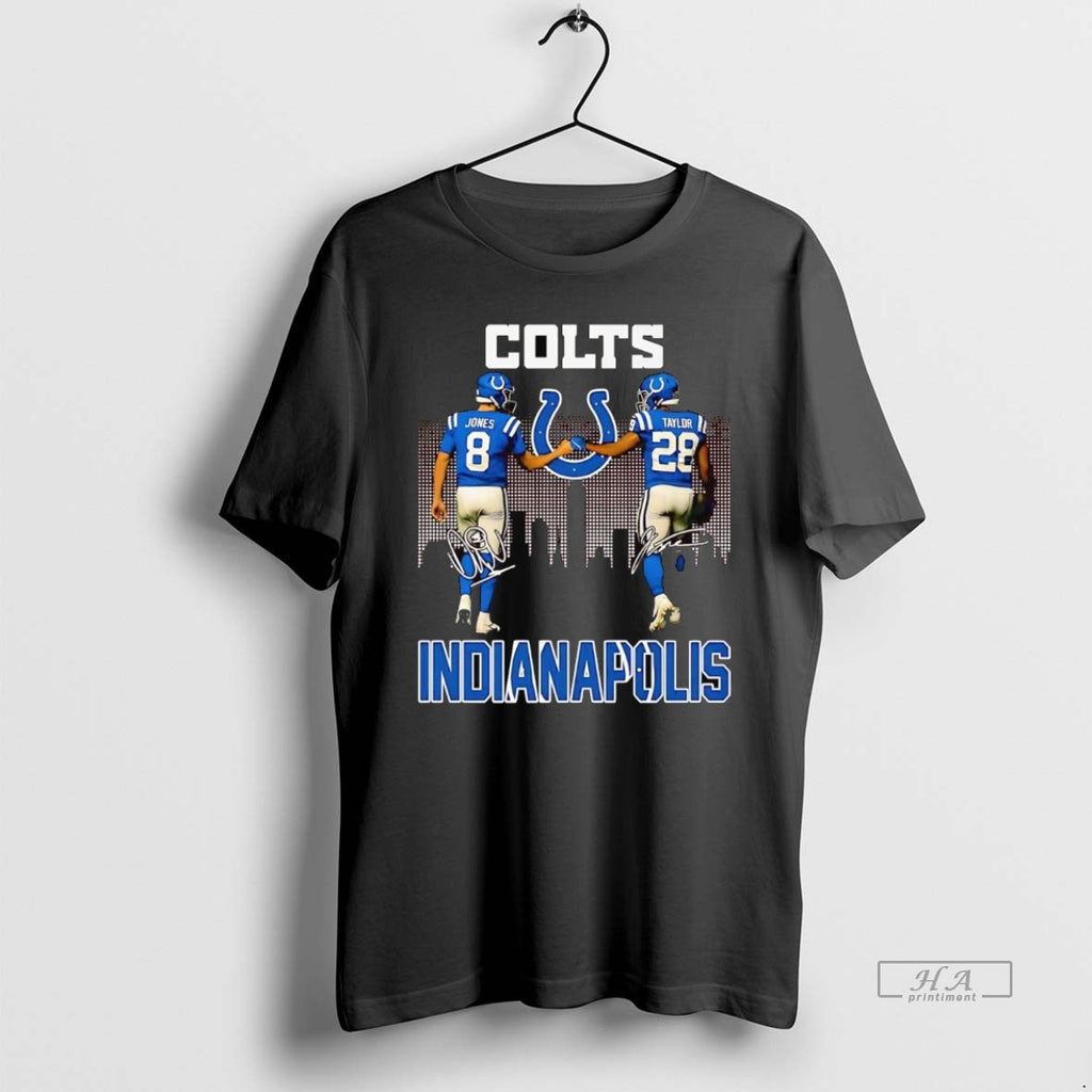 Official Jaylon Jones And Jonathan Taylor Skyline Indianapolis Colts