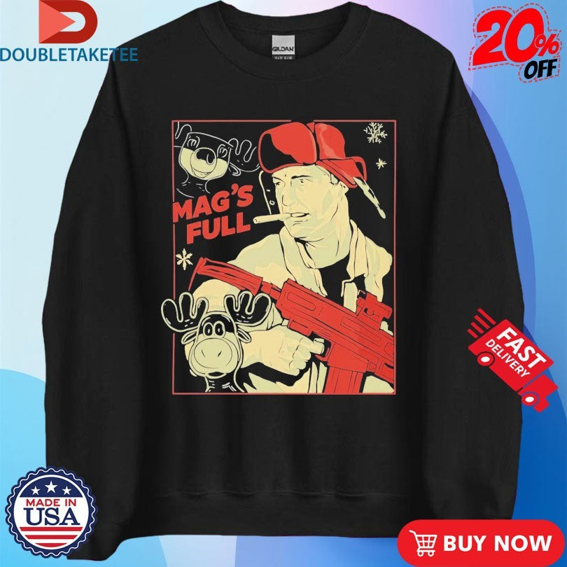 Official John McClane Die Hard Mag’s Full Smoke Shirts Unisex , , , Long Sleeve Tee