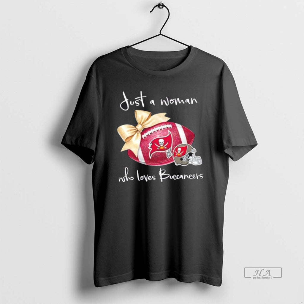 Official Just A Woman Who Loves Tampa Bay Buccaneers Football Helmet