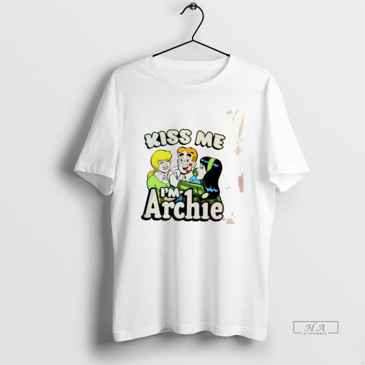 Official Kiss Me Im Archie Archie Betty And Veronica St Patricks Day Tee