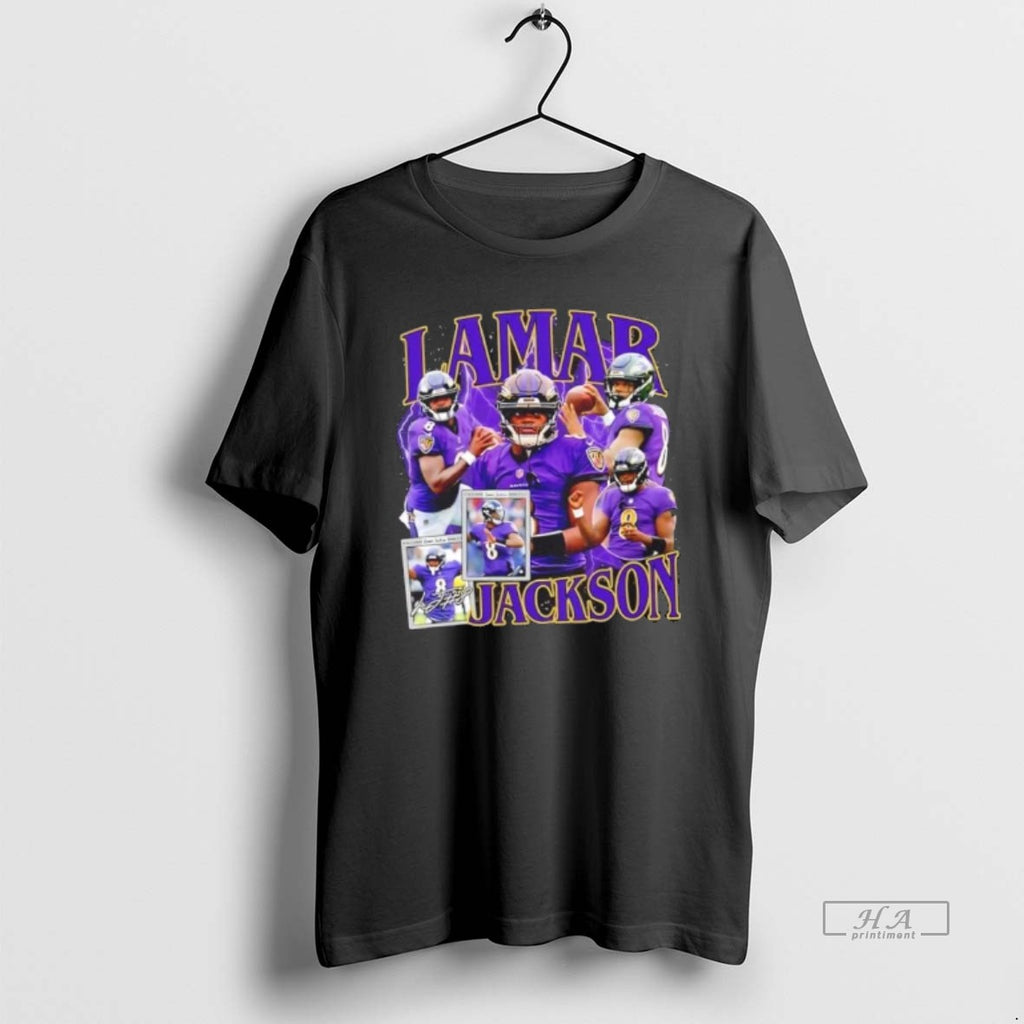 Official Lamar Jackson Baltimore Ravens Football Graphic Signature