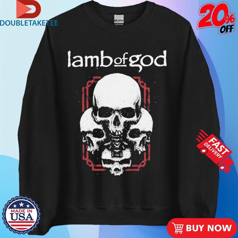 Official Lamb Of God 4 Skulls Shirts Unisex , , , Long Sleeve Tee