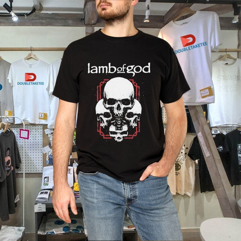 Official Lamb Of God 4 Skulls Shirts Unisex , , , Long Sleeve Tee