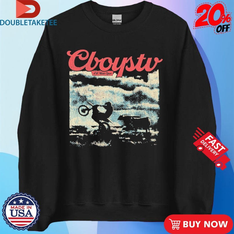 Official Life Wide Open Wheelie Cboystv Shirts Unisex , , , Long Sleeve Tee