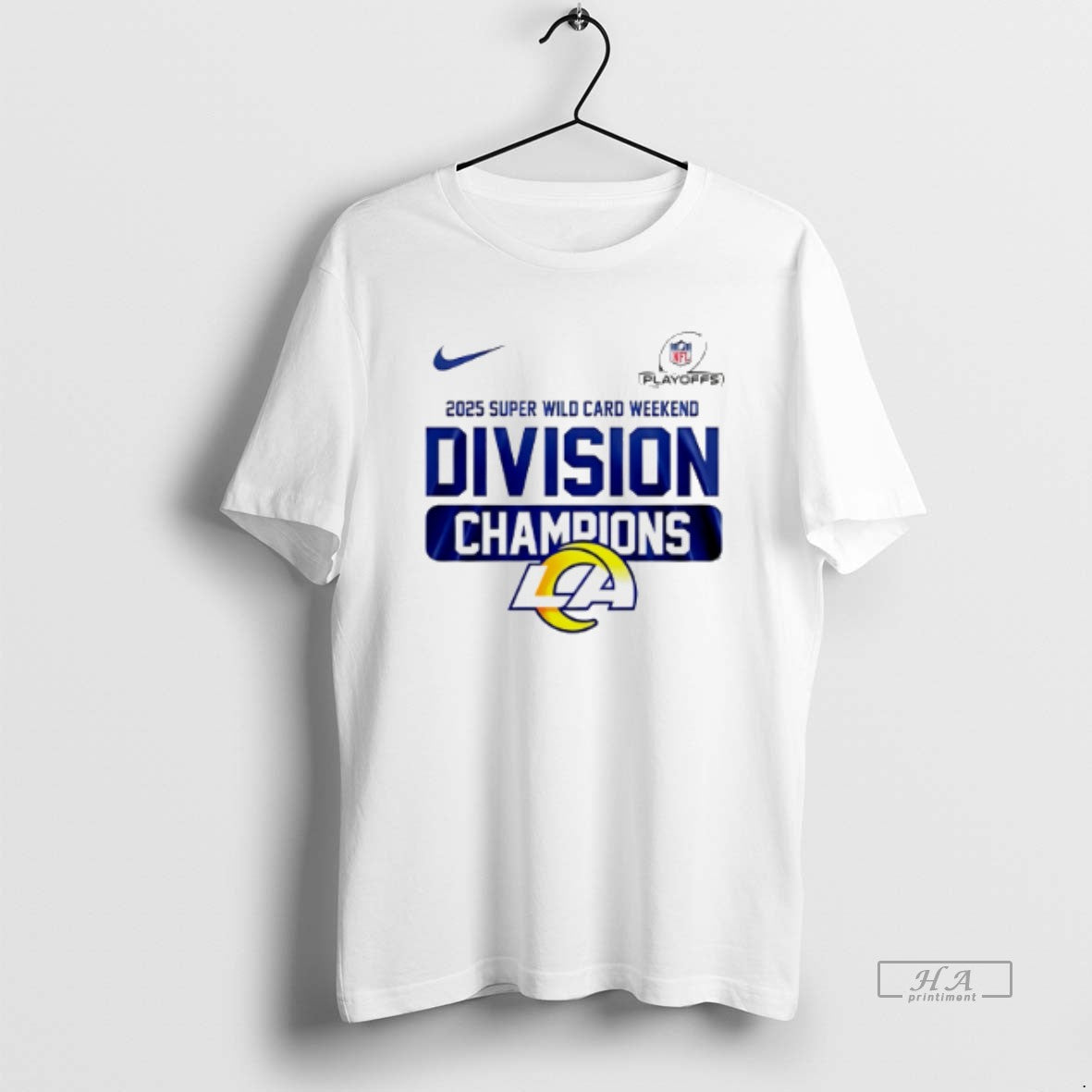 Official Los Angeles Rams 2025 Super Wild Card Weekend Division Champions