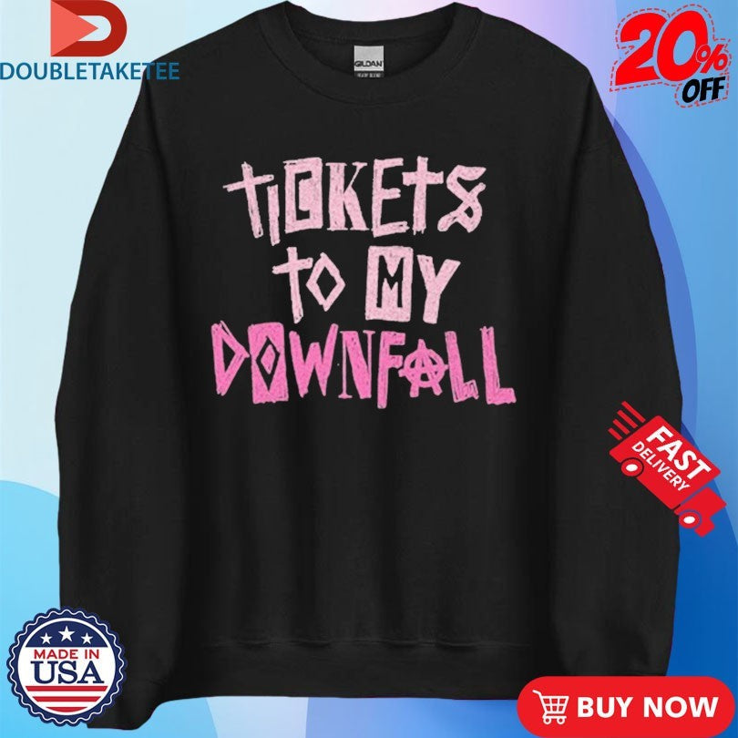 Official Machine Gun Kelly Tickets To My Downfall Shirts Unisex , , , Long Sleeve Tee