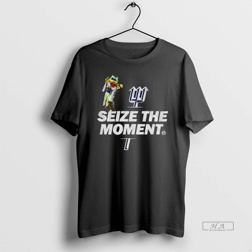 Official Mariner Moose Hug Humpy Salmon Trident Seattle Mariners Seize The Moment