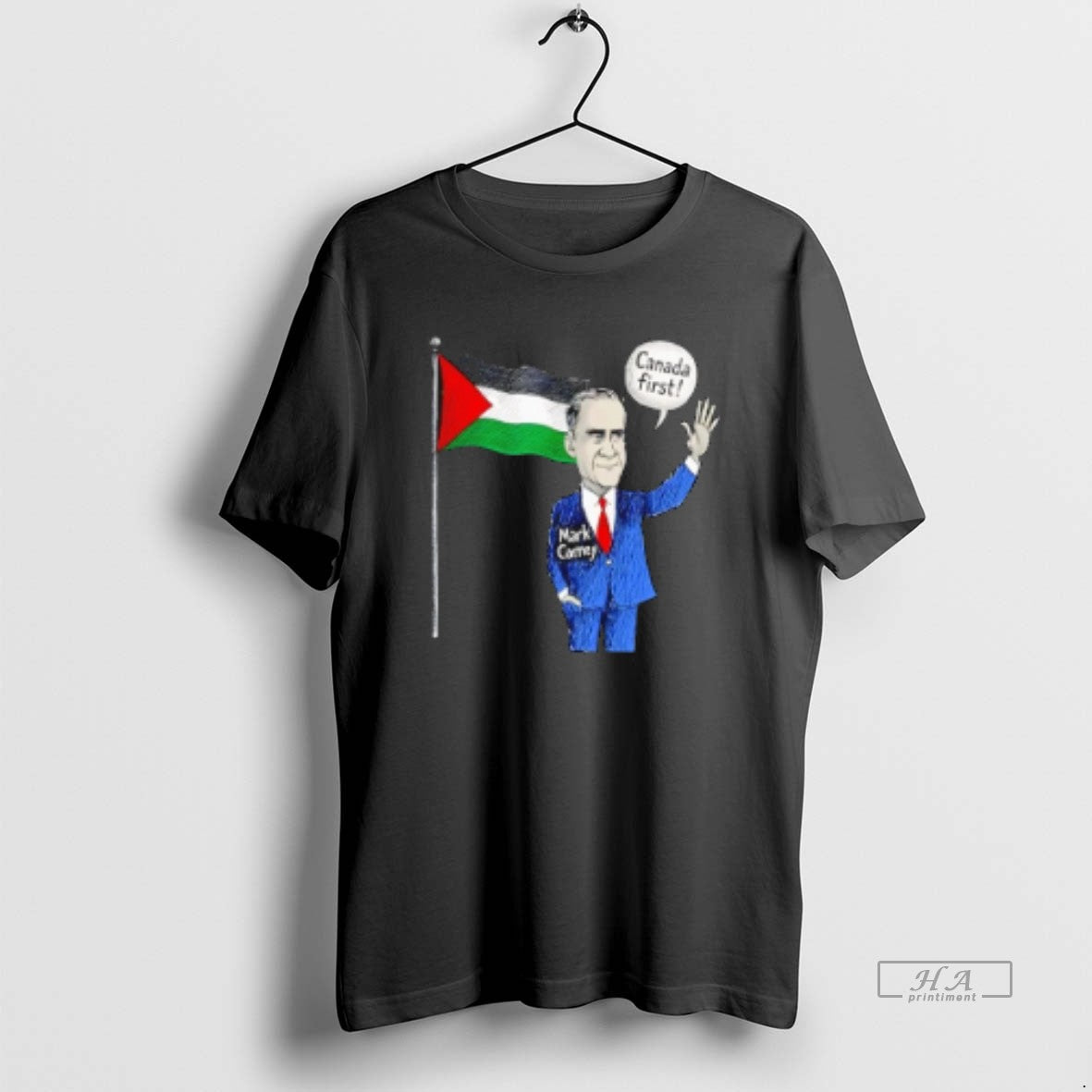 Official Mark Carney Canada First Palestine Flag