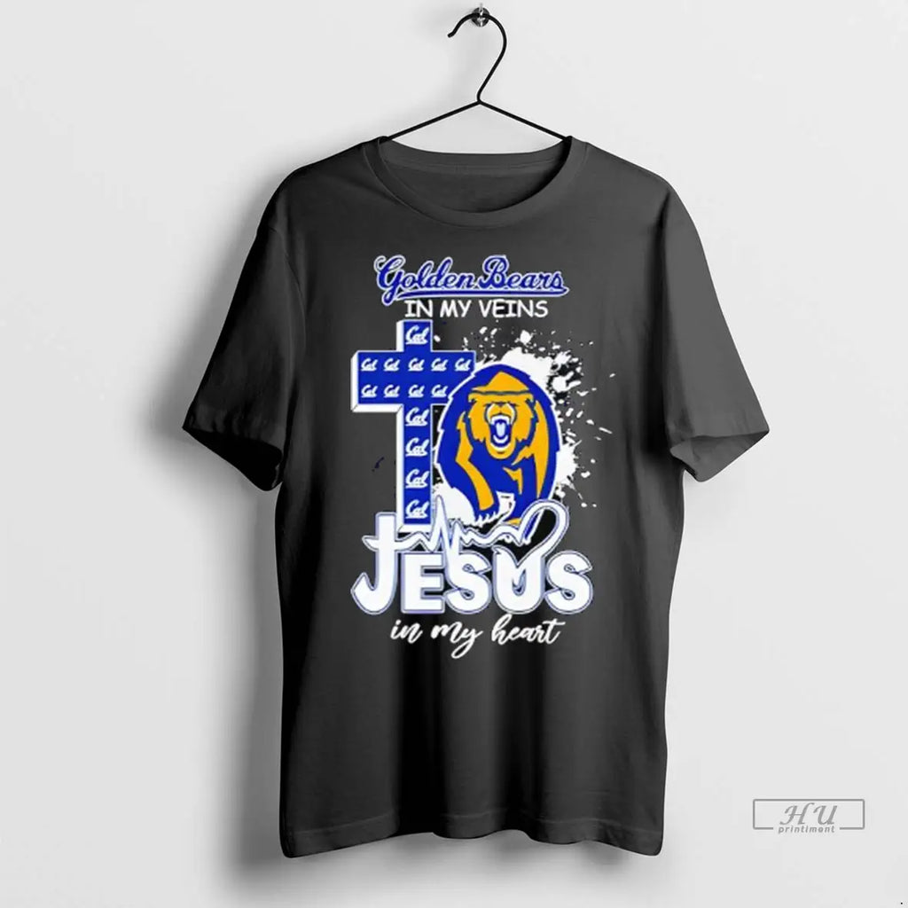 Official Mascot 2025 California Golden Bears In My Veins Jesus In My Heart
