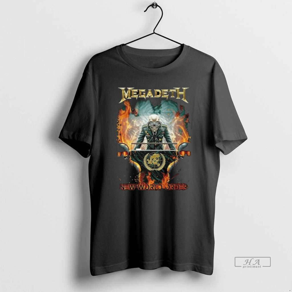 Official Megadeth New World Order Long Sleve