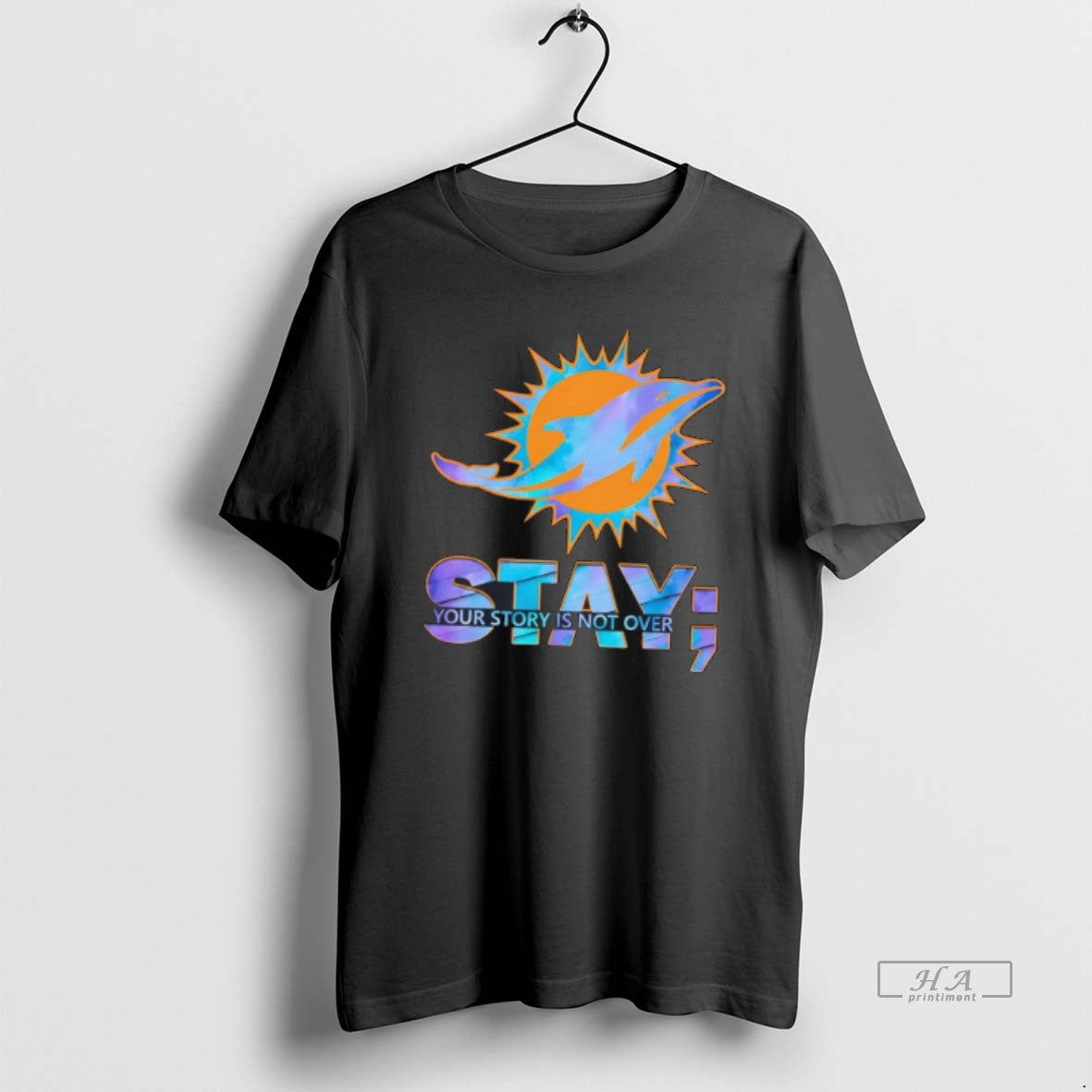 Official Miami Dolphins Stay Your Story Is Not Over Tee