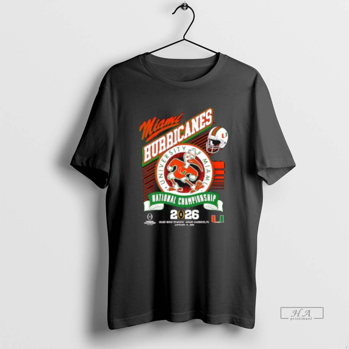 Official Miami Hurricanes Mascot 2026 Cfp National Championship