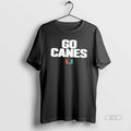 Official Miami Hurricanes Go Canes Team Slogan Tee