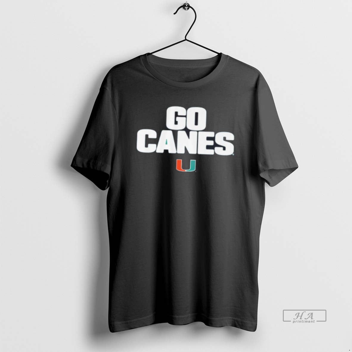 Official Miami Hurricanes Go Canes Team Slogan Tee