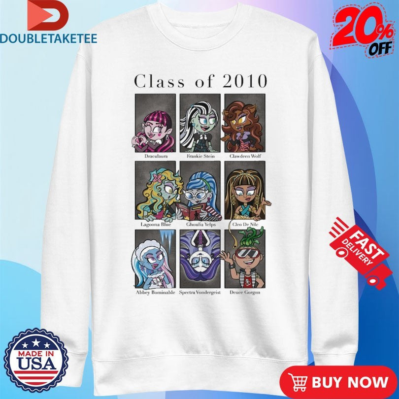 Official Monster High MC Revealed Class Of 2010 Shirts Unisex , , , Long Sleeve Tee