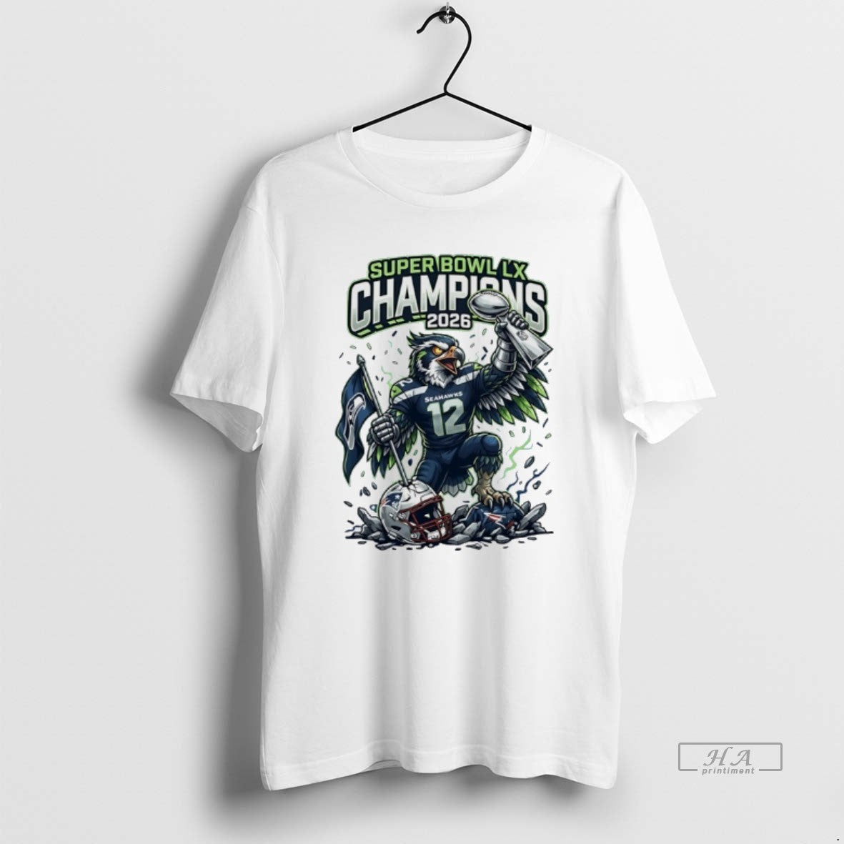 Official Nfl Seattle Seahawks Super Bowl Lx Champions 2026 Mascot