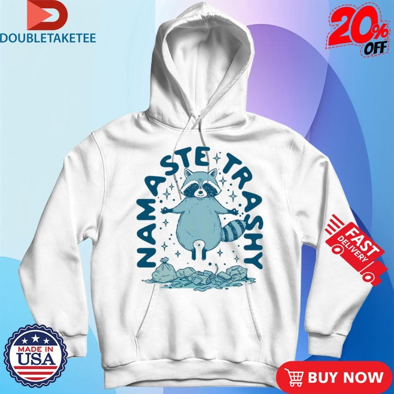 Official Namaste Trashy Raccoon Shirts Unisex , , , Long Sleeve Tee