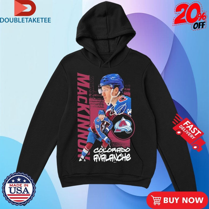 Official Nathan MacKinnon Colorado Avalanche Playmaker NHL Signature Shirts Unisex , , , Long Sleeve Tee