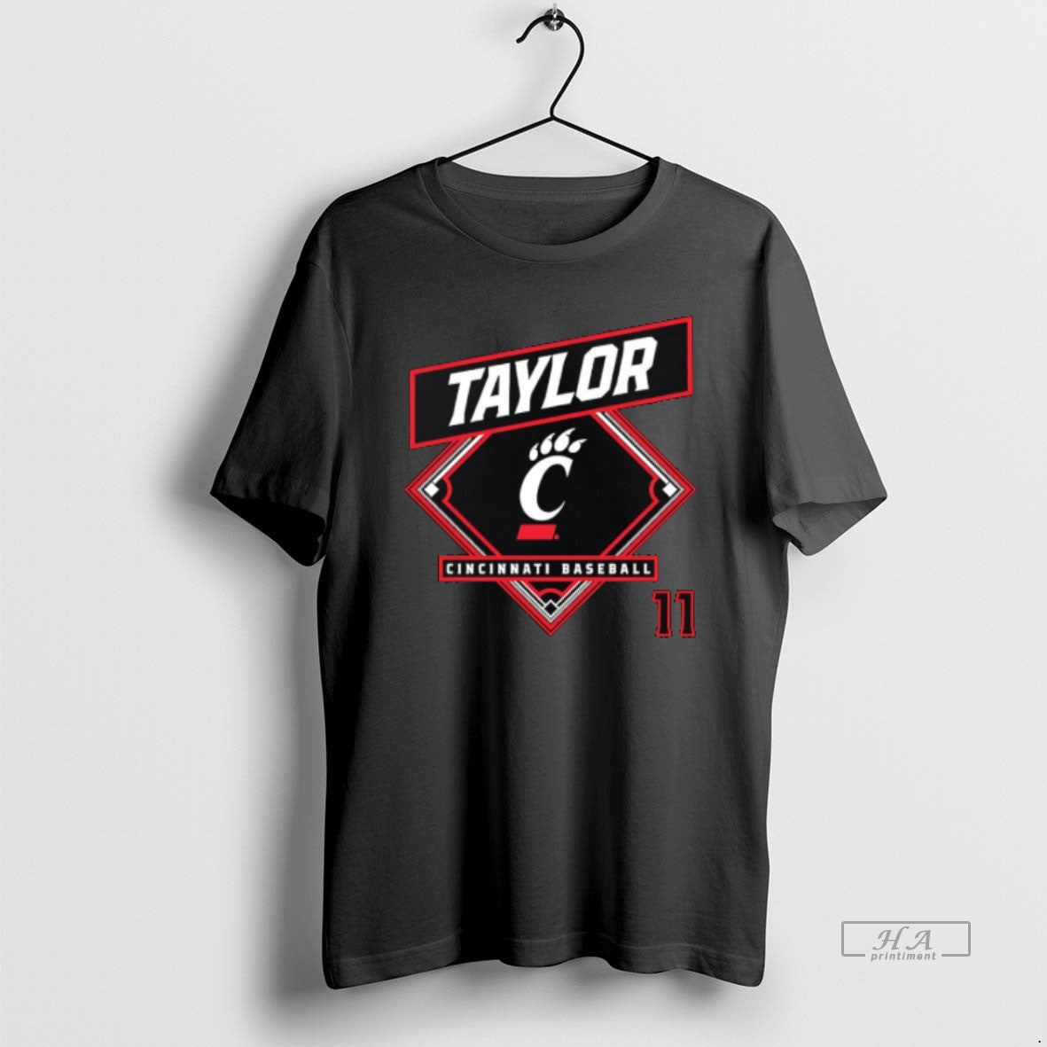 Official Nathan Taylor 11 Cincinnati Bearcats Baseball