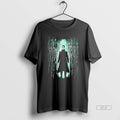 Official Neo The Matrix Coded Rain Shirtneo The Matrix Code Rain Retro