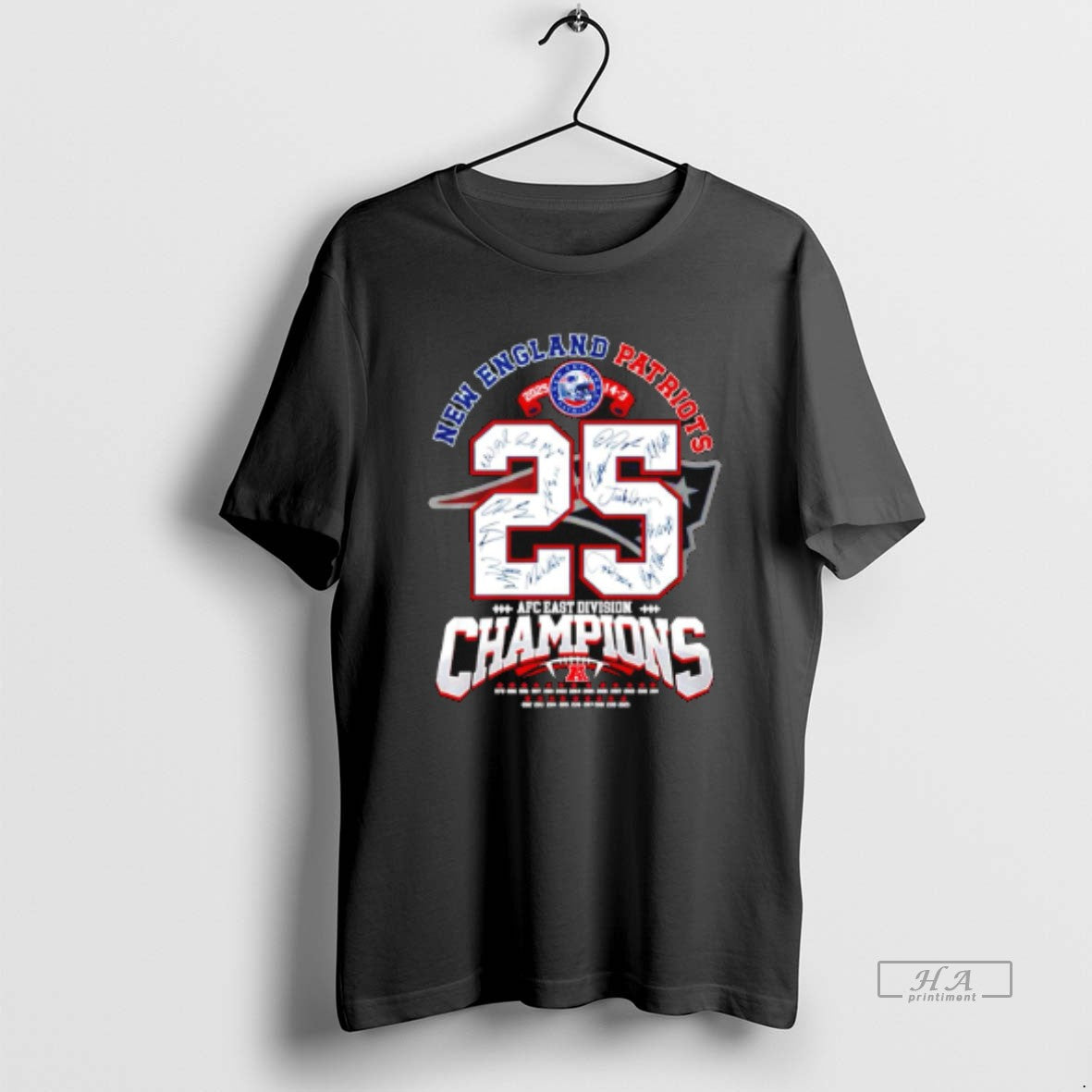 Official New England Patriots 2025 Afc West Division Champions 25