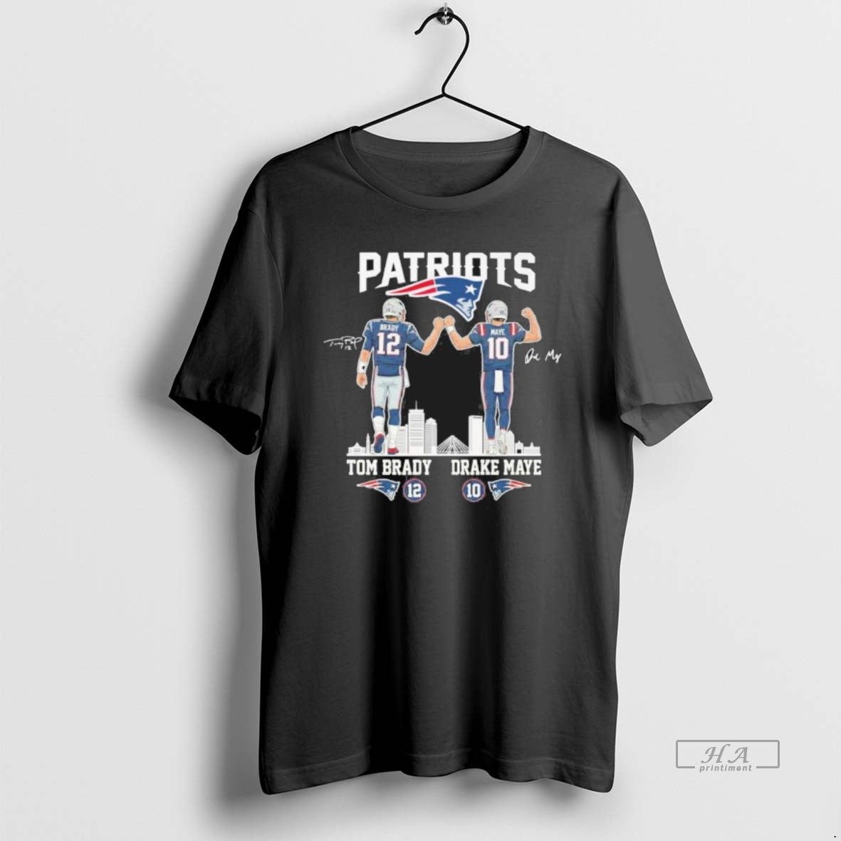 Official New England Patriots Tom Brady And Drake Maye