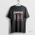 Official New York Knicks 2025 Nba Cup Champions Player Name