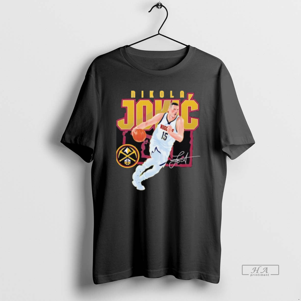 Official Nikola Jokic 15 Denver Nuggets Basketball Signature