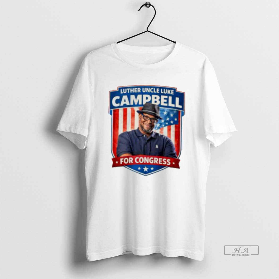Official Oja4h1cq Luther Uncle Luke Campbell For Congress Tee