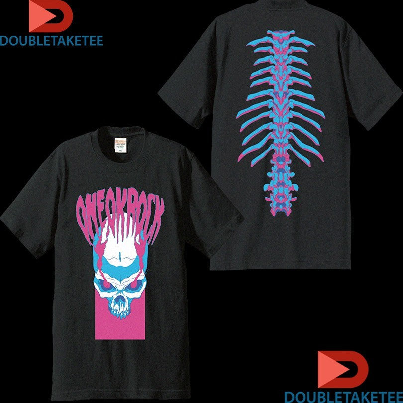 Official One OK Rock Detox Skeleton Skull Logo Shirts Unisex , , , Long Sleeve Tee