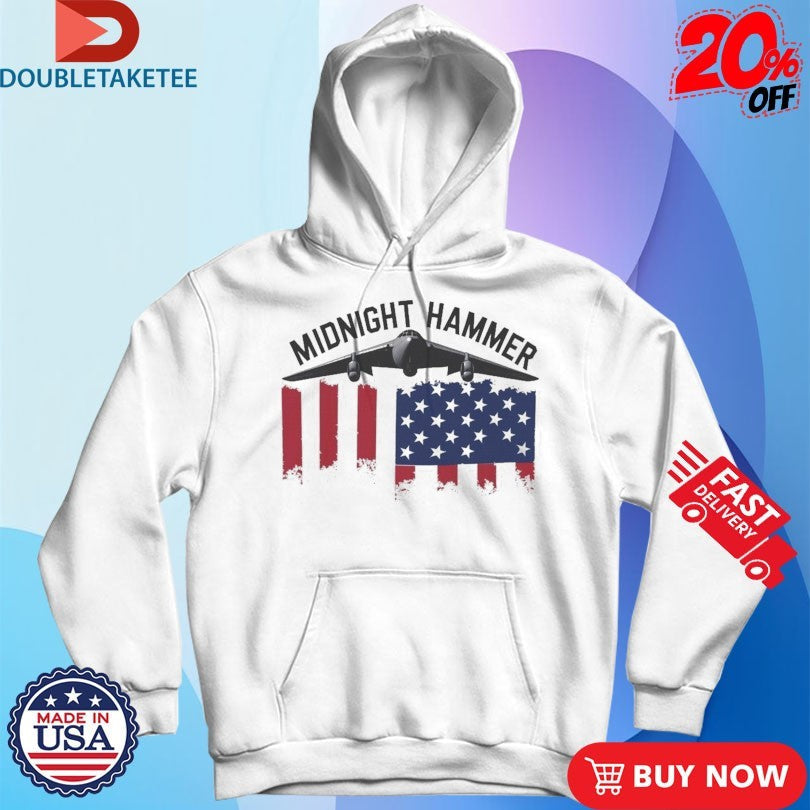 Official Operation Midnight Hammer American Flag Shirts Unisex , , , Long Sleeve Tee