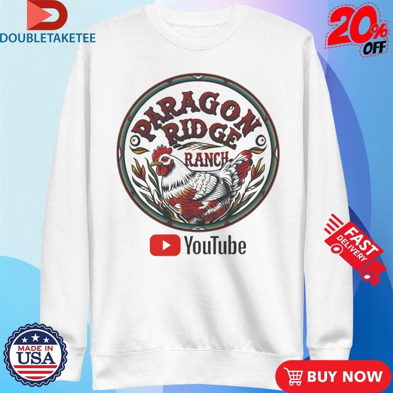 Official Paragon Ridge Ranch Chicken-Inspired Youtube Shirts Unisex , , , Long Sleeve Tee