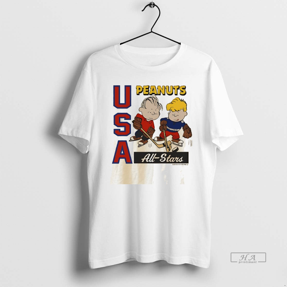 Official Peanuts X Usa Hockey All Stars Graphic