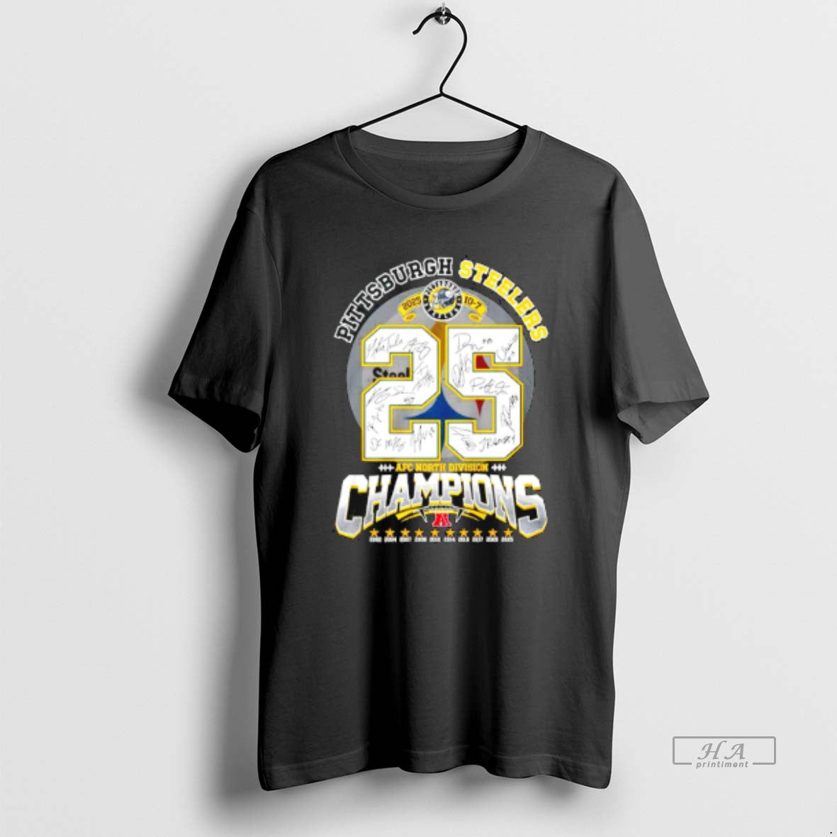 Official Pittsburgh Steelers 2025 Afc North Division Champions 25
