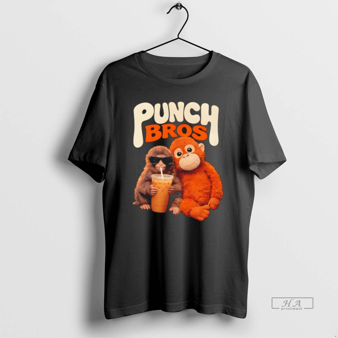 Official Punch Bros Baby Monkey With Plush Toy