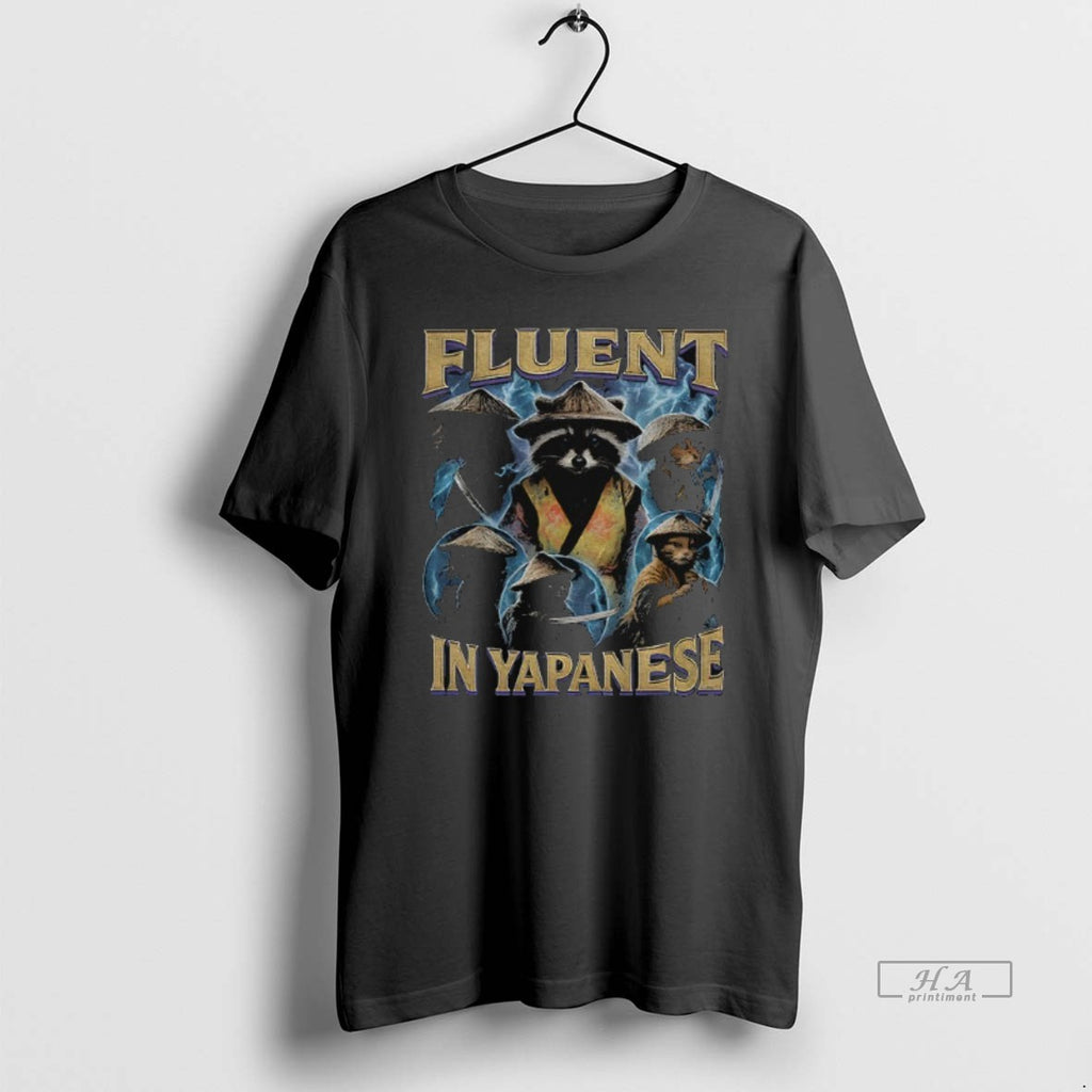 Official Raccoon Fluent In Yapanese Graphic Meme