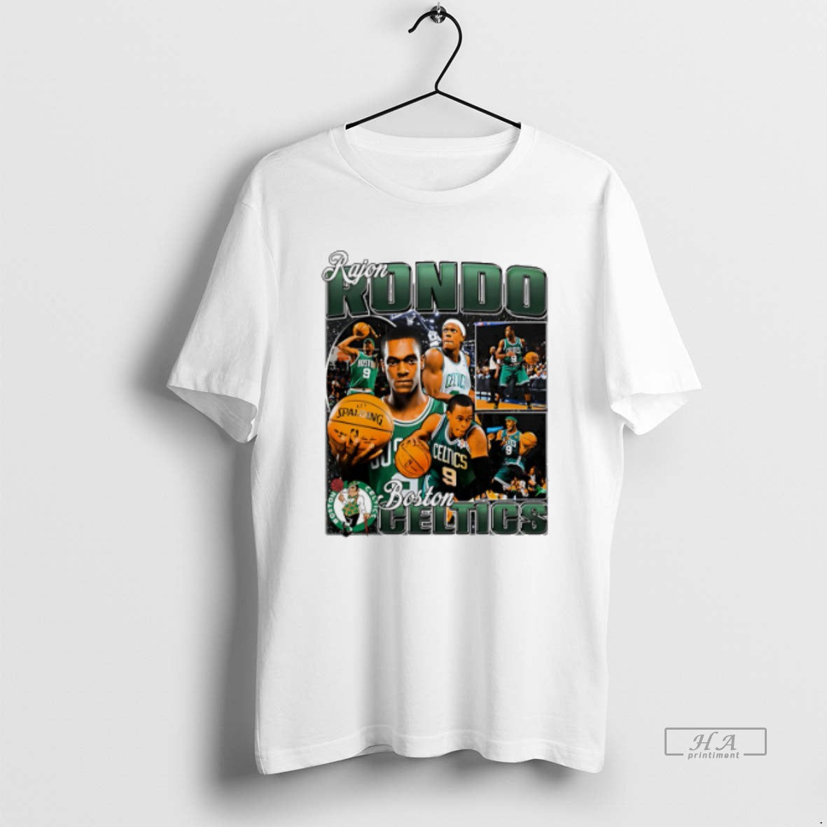Official Rajon Rondo Boston Celtics Player Collage