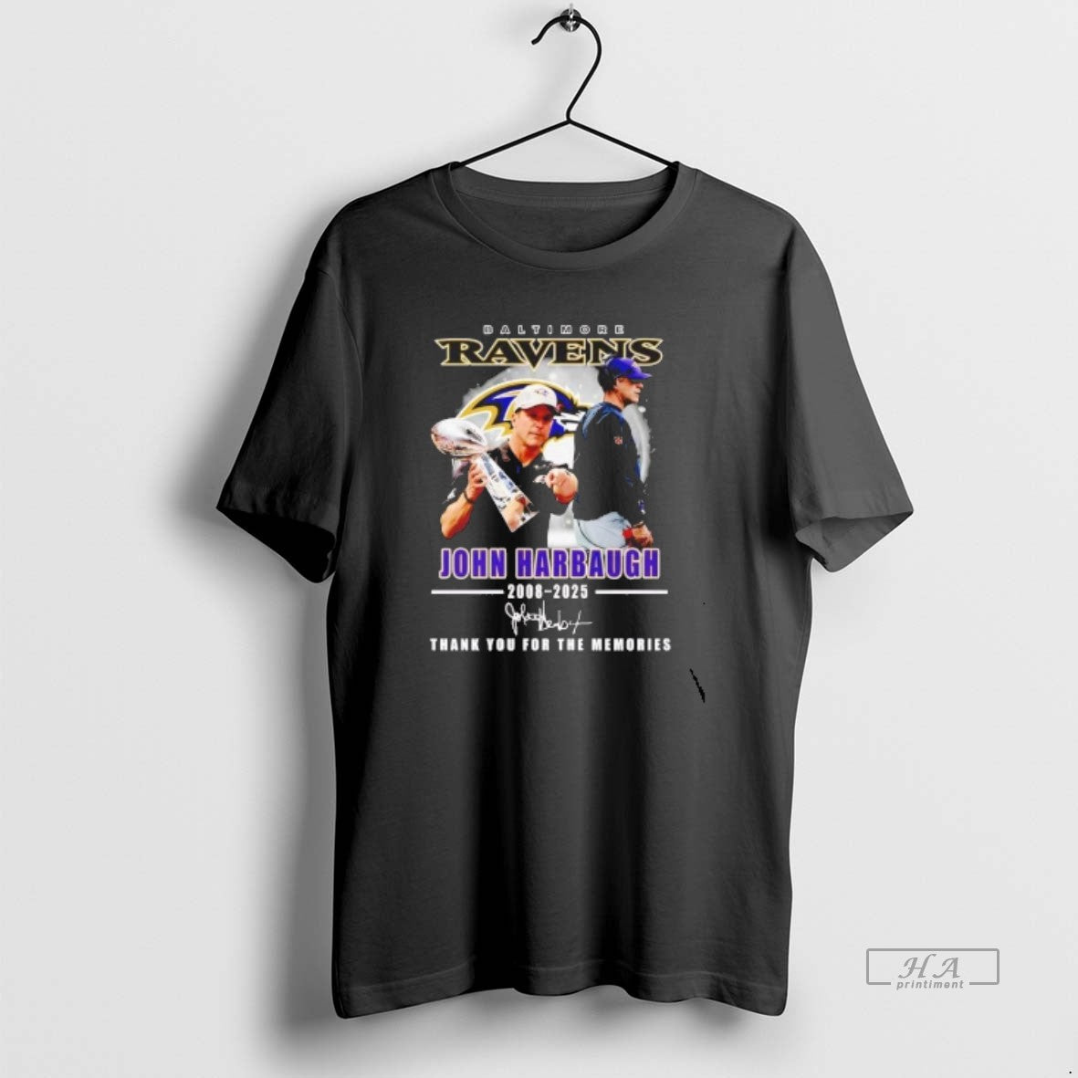 Official Ravens John Harbaugh 2008 2025 Thank You For The Memories