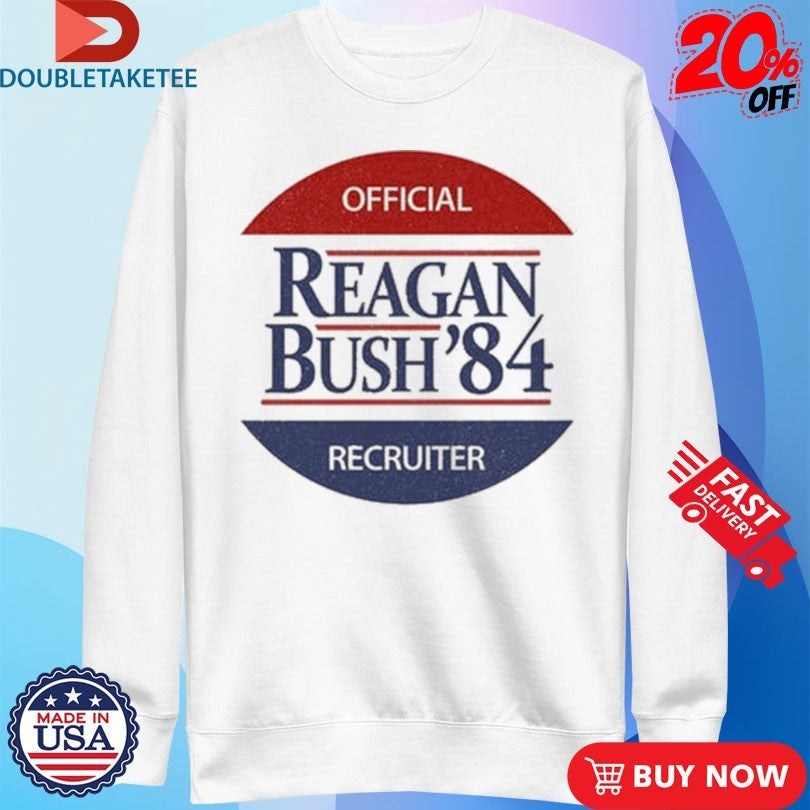 Official Reagan Bush Recruiter 1984 Shirts Unisex , , , Long Sleeve Tee