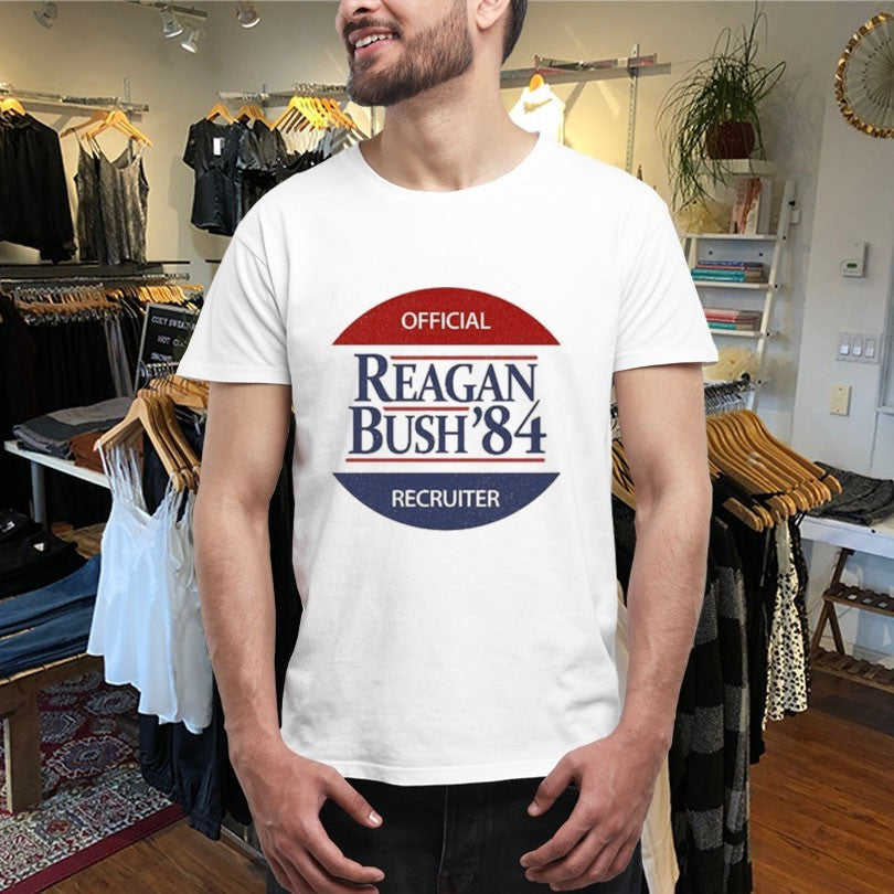 Official Reagan Bush Recruiter 1984 Shirts Unisex , , , Long Sleeve Tee