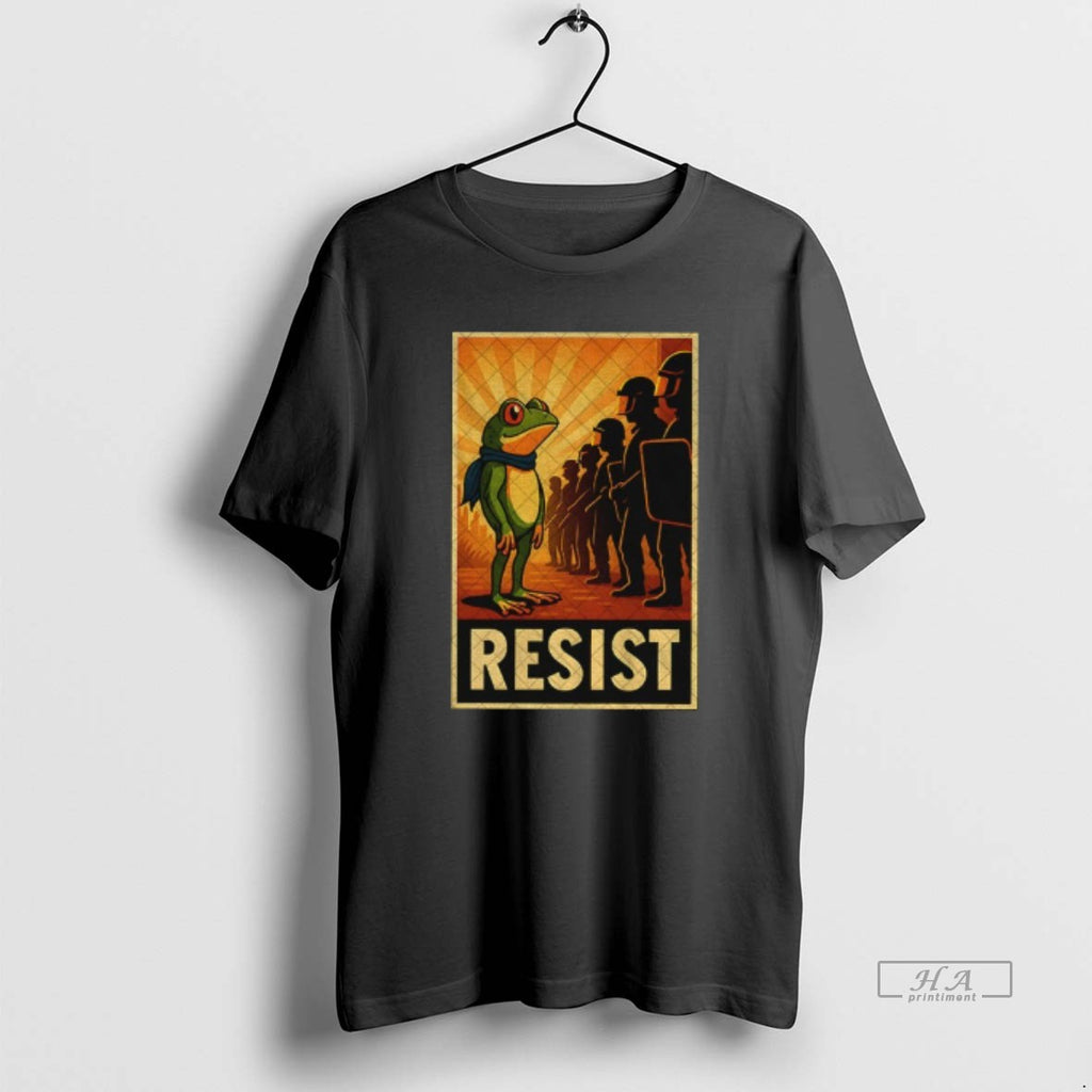 Official Resist Portland Frog I Stand With Frog Anti Fascism Anti Trump